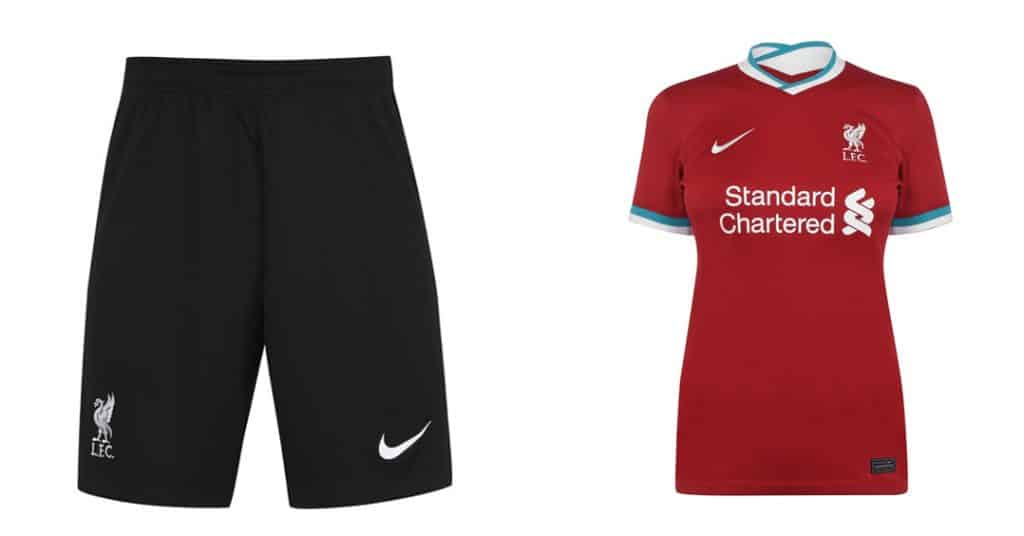 Liverpool 2020-21 Goalkeper Home Shorts and Women Home Shirt